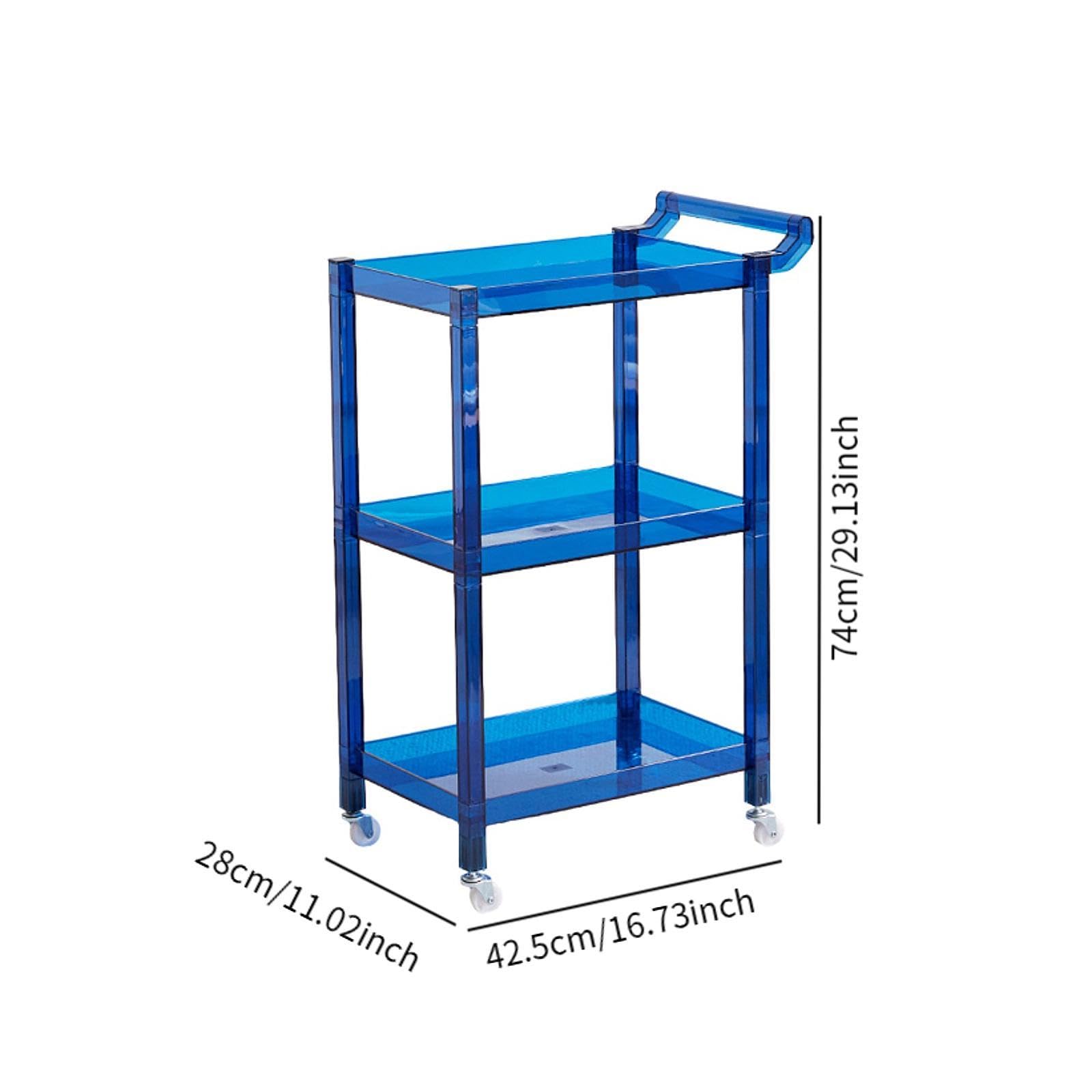 Amazon.co.jp: 3段キッチン収納ラック キャスター付き 省スペース